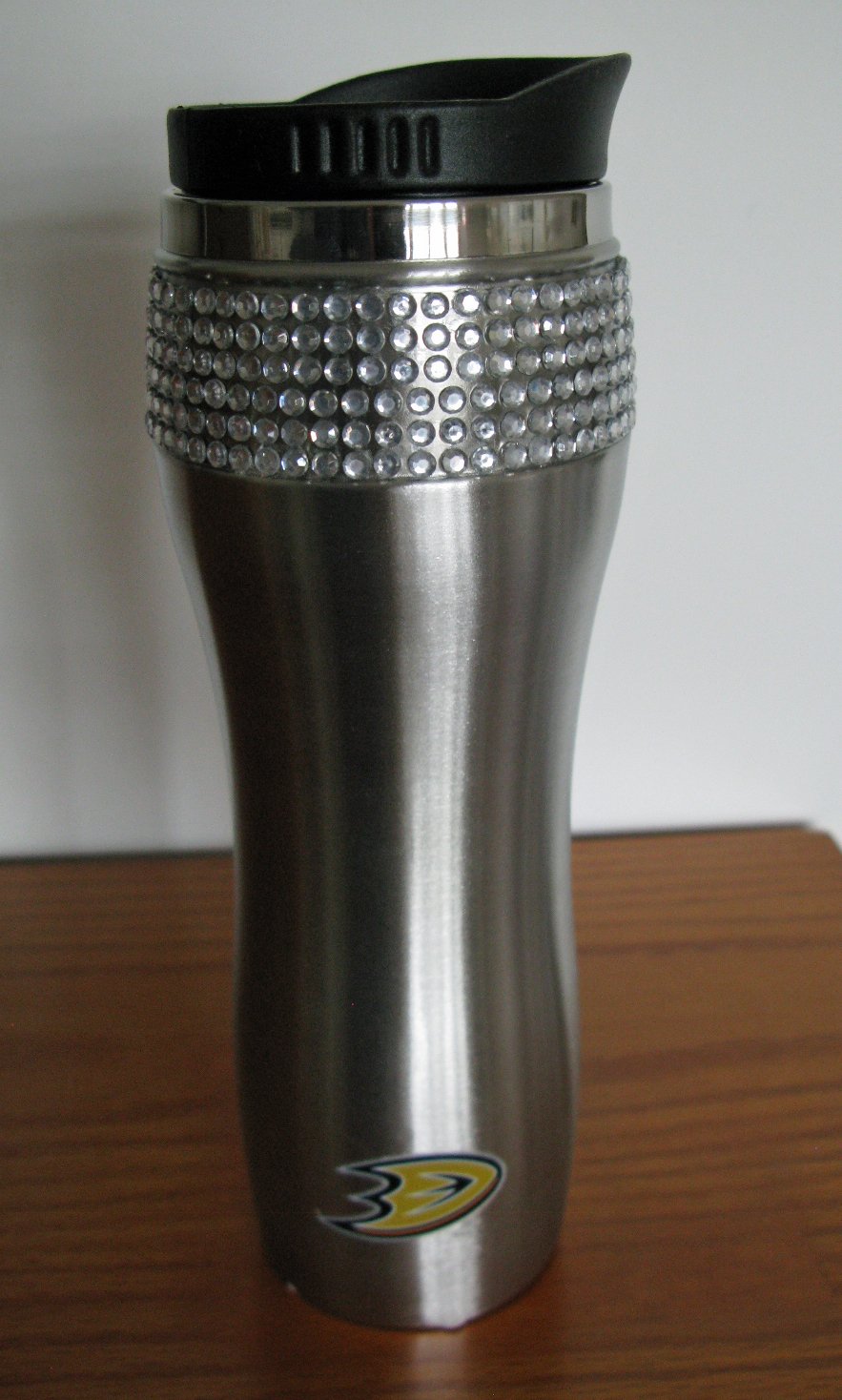 Anaheim Ducks Ladies Bling Travel Tumbler Mug