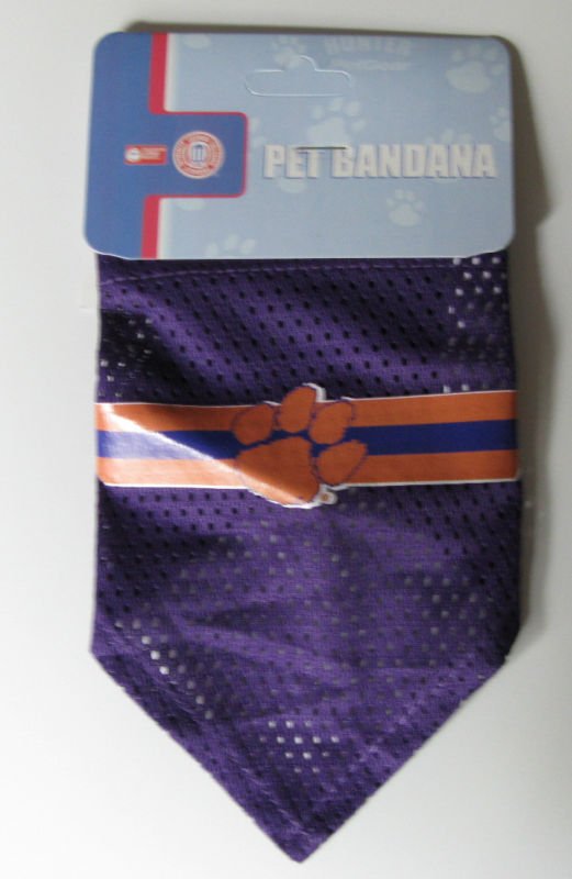 Clemson University Tigers Pet Dog Football Jersey Bandana S/M