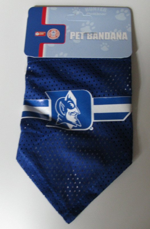 Duke University Blue Devils Pet Dog Football Jersey Bandana S/M