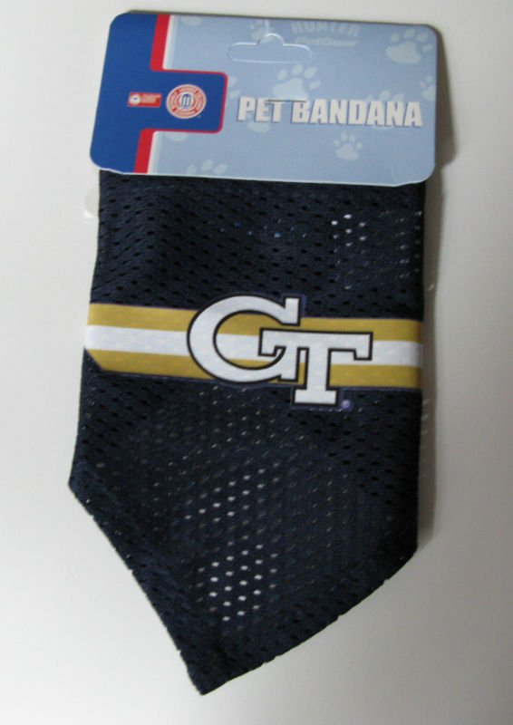 Georgia Tech Yellow Jackets Pet Dog Football Jersey Bandana S/M