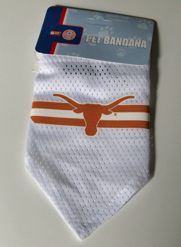 Texas University Longhorns Pet Dog Football Jersey Bandana S/M