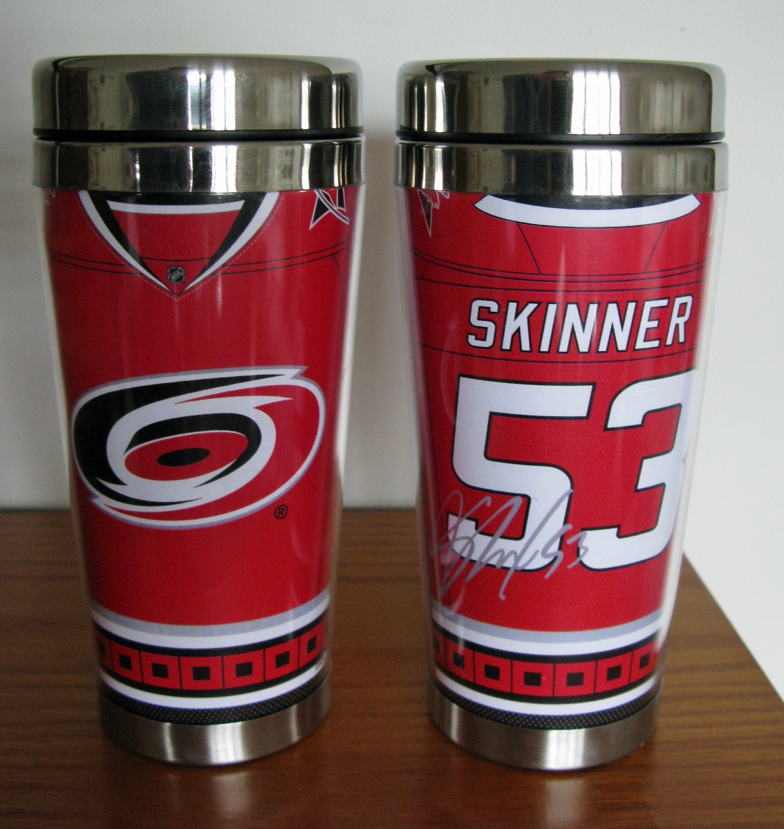 Jeff Skinner Carolina Hurricanes 16oz Travel Tumbler Mug