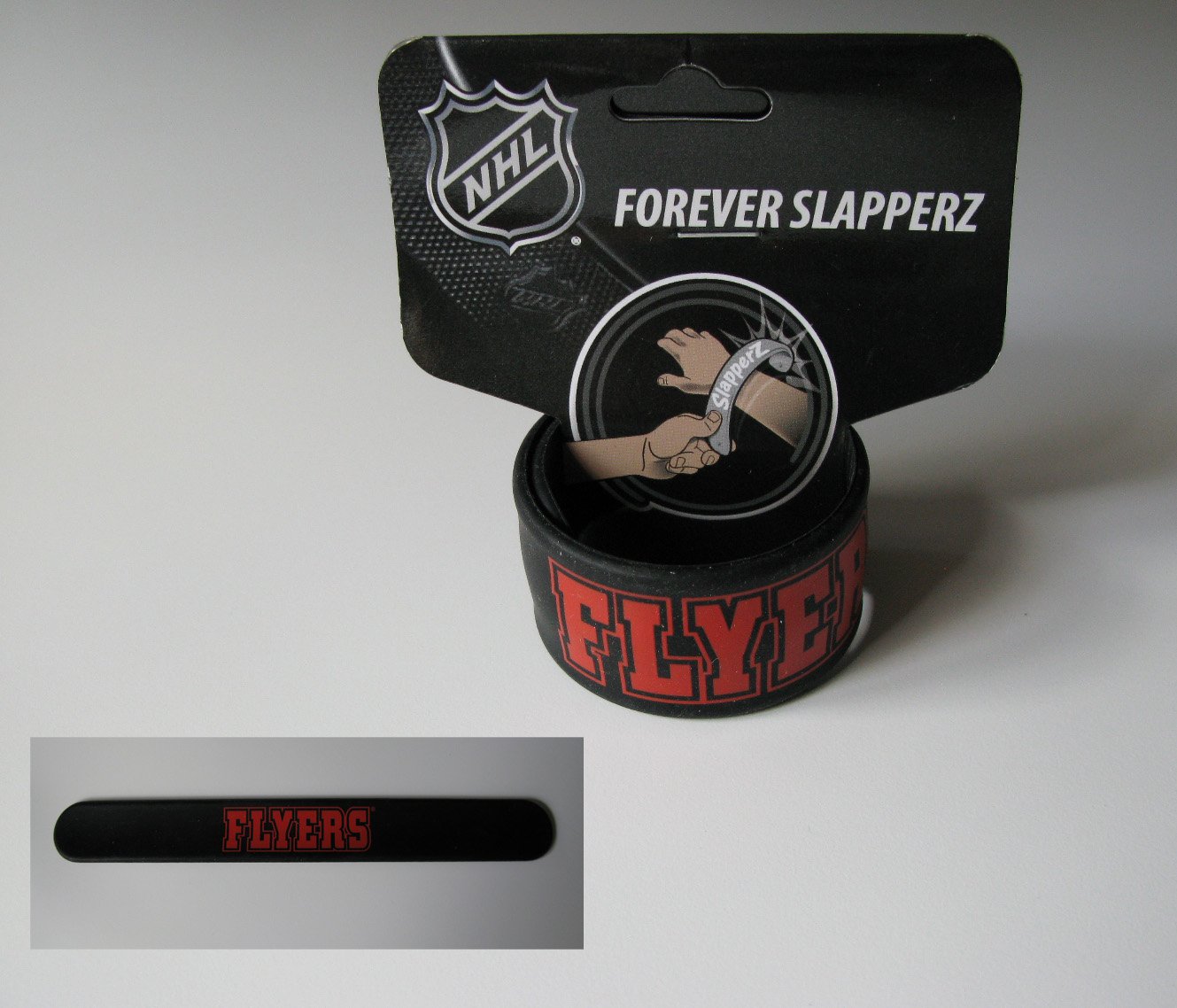 Philadelphia Flyers Rubber Puck Slapperz Band Bracelet