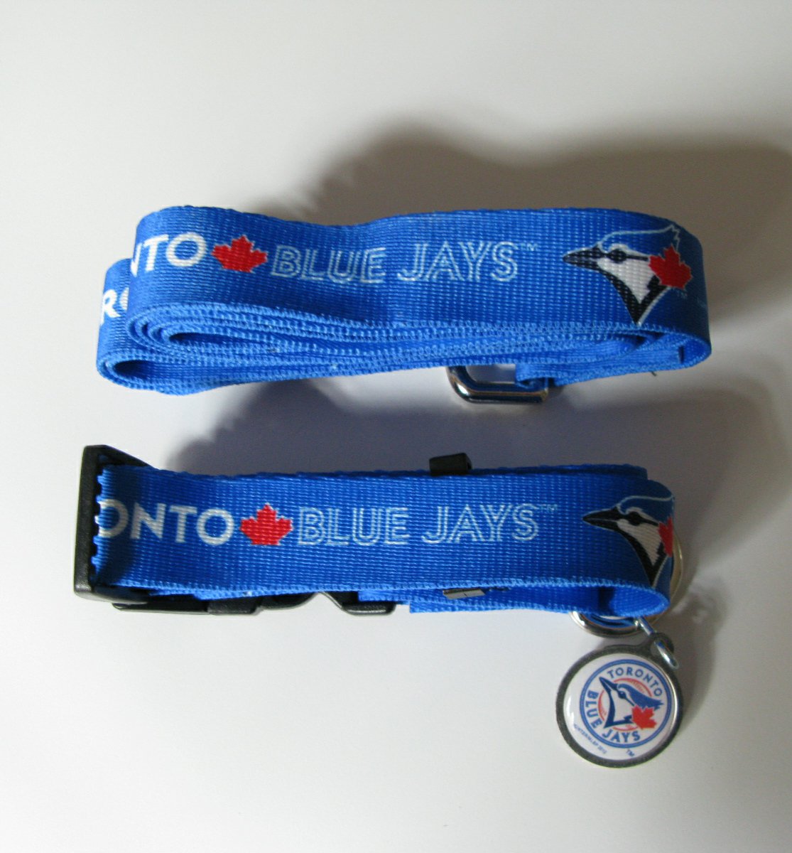 Toronto Blue Jays Pet Dog Leash Set Collar ID Tag Large