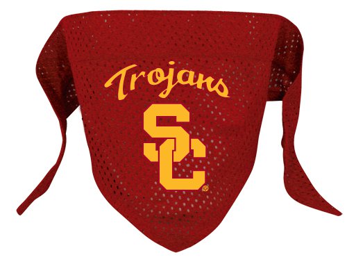 University of Southern California USC Trojans Pet Dog Football Jersey Bandana S/M