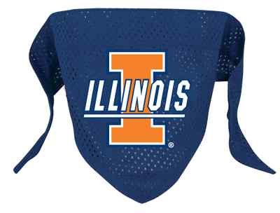 Illinois Fighting Illini Pet Dog Football Jersey Bandana S/M