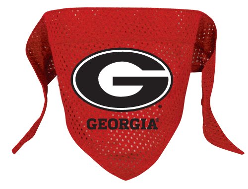 Georgia University Bulldogs Pet Dog Football Jersey Bandana S/M