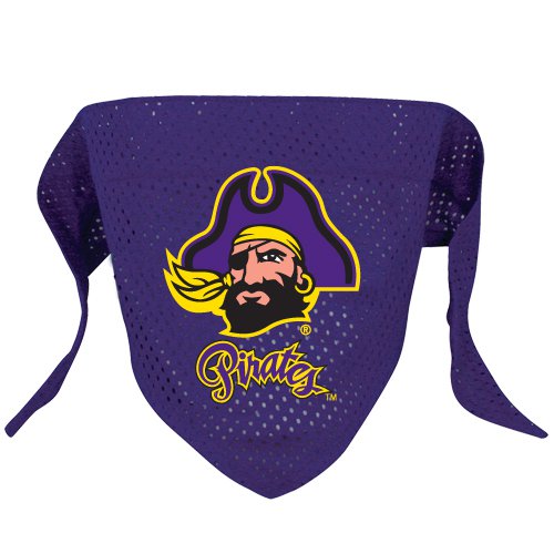 East Carolina University Pirates Pet Dog Football Jersey Bandana M/L