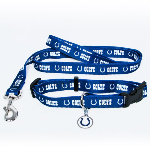 Indianapolis Colts Pet Dog Leash Set Collar ID Tag Small