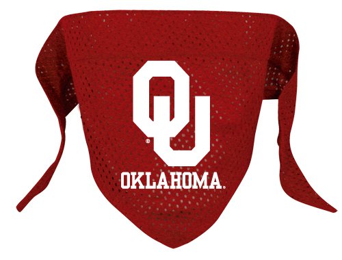 Oklahoma University Sooners Pet Dog Football Jersey Bandana S/M