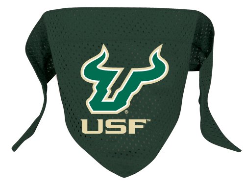 South Florida University Bulls Pet Dog Football Jersey Bandana S/M