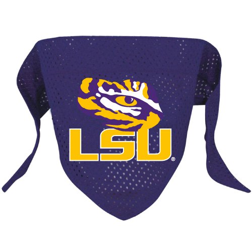 LSU Louisiana State Tigers Pet Dog Football Jersey Bandana S/M