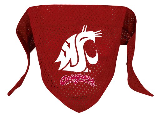 Washington State Cougars Pet Dog Football Jersey Bandana S/M