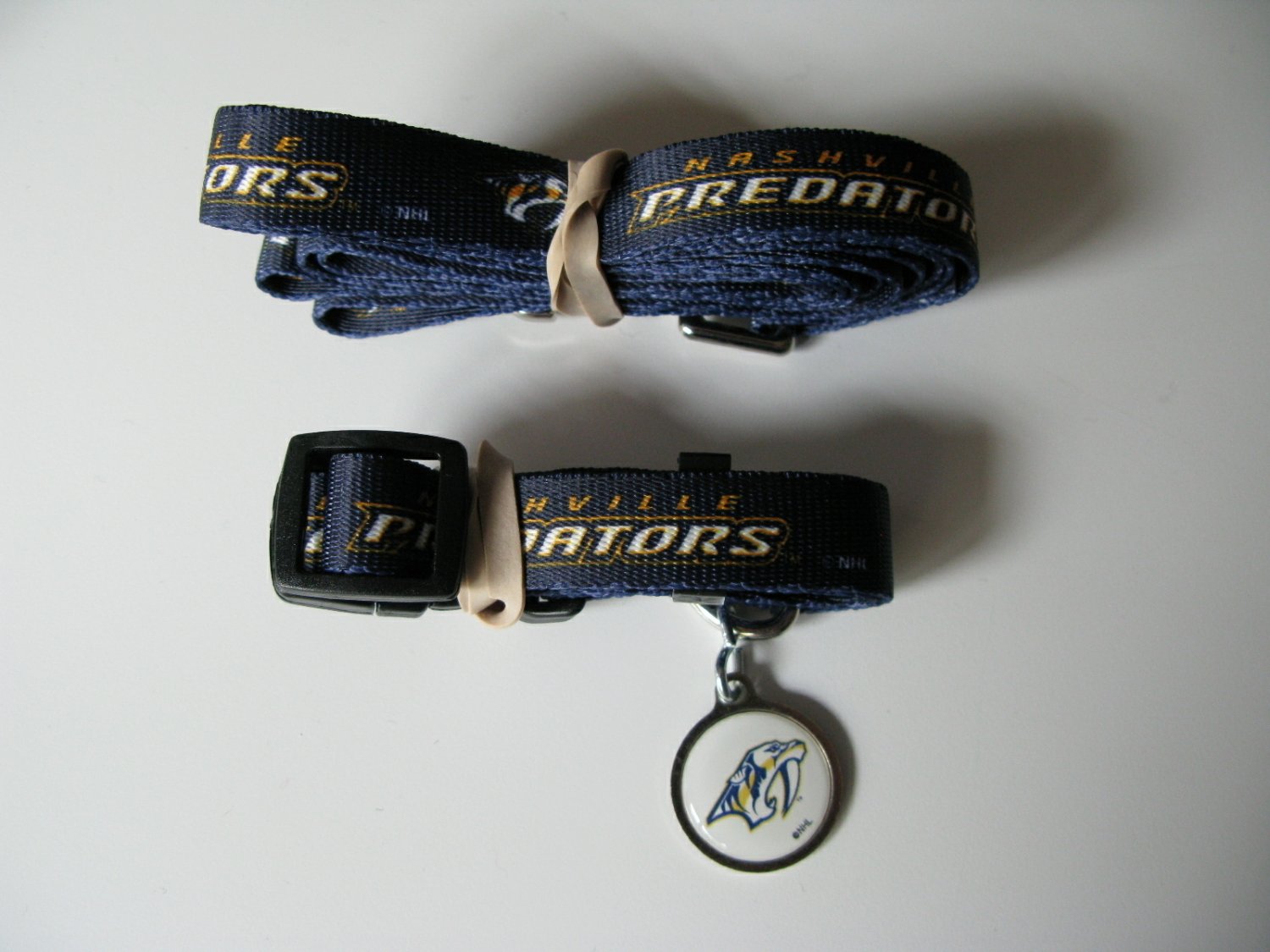 Nashville Predators Pet Dog Leash Set Collar ID Tag Gift Size Small