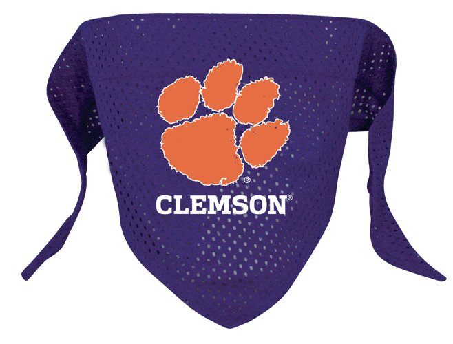 Clemson University Tigers Pet Dog Football Jersey Bandana M/L
