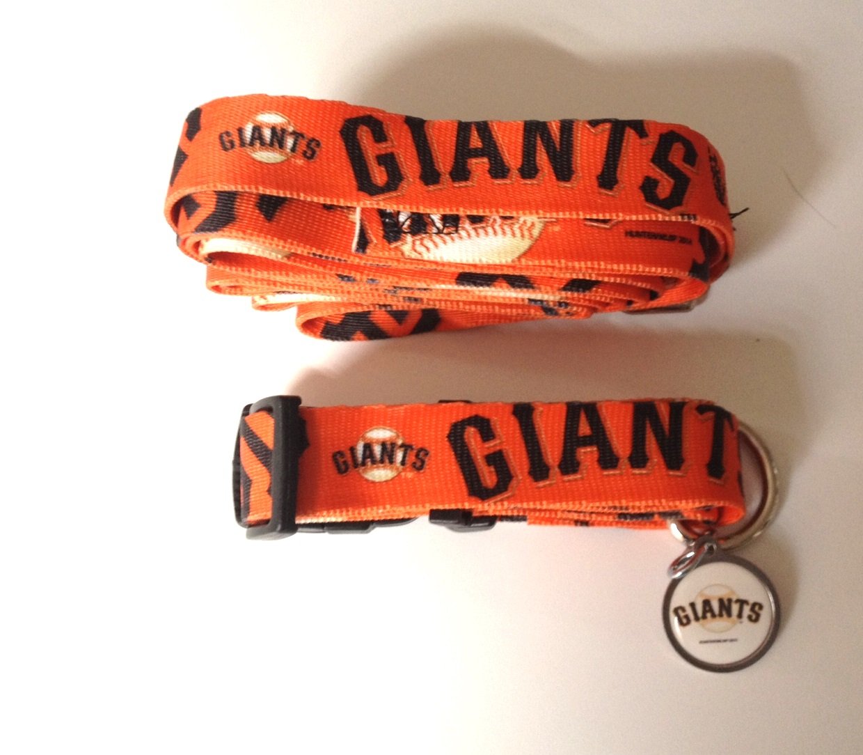 San Francisco Giants Pet Dog Leash Set Collar ID Tag Small