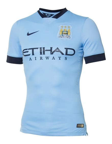 Nike Man City Home Players Shirt - Mens - Large (Brand New)