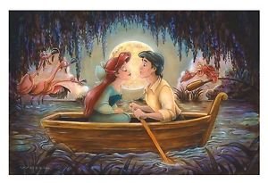 Disney Parks The Little Mermaid Kiss The Girl Deluxe Print by Darren Wilson New