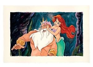 Disney Parks Little Mermaid Ariel My Flower Deluxe Print by Randy Noble New