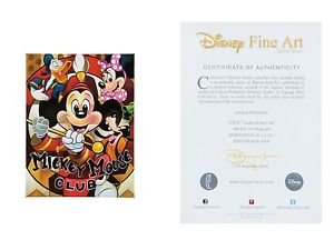 Disney Parks Mickey Mouse Leader Of the Club LE Giclee by Tim Rogerson New