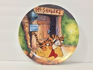 Disney Winnie the Pooh Plate Fun In 100 Acre Woods Hello Pooh Plate 16623D USED