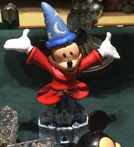 Disneyland 60th Diamond Celebration Sorcerer Mickey Mouse Bust On Castle Figure