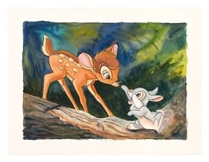 Disney Parks Bambi in New Friends Deluxe Print by Randy Noble New