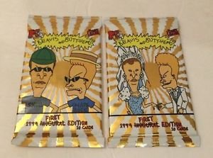 6 Pack Of MTV`s BEAVIS AND BUTT-HEAD Trading Cards by Fleer Ultra New and Sealed
