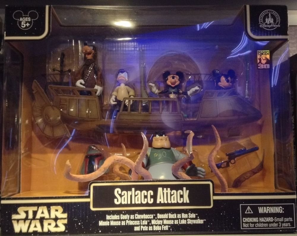 Disney Parks Star Wars Sarlacc Attack Luke Chewbacca Han Solo Leia Boba Fett New