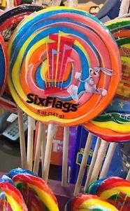 Six Flags Magic Mountain Looney Tunes Bugs Bunny Large Candy Lollipop New