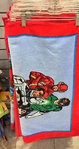 Six Flags Magic Mountain Justice League Superman Batman Flash Towel Set of 2 New