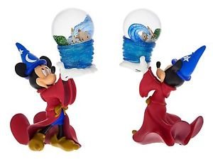 DISNEY PARKS WALT DISNEY WORLD SORCERER MICKEY RESIN SNOW GLOBE NEW