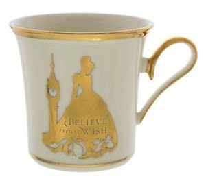Disney Parks Cinderella Believe in Every Wish Porcelain Mug Lenox New with Box