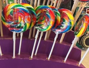 Six Flags Magic Mountain Looney Tunes Bugs Bunny 12 Mini Candy Lollipops New