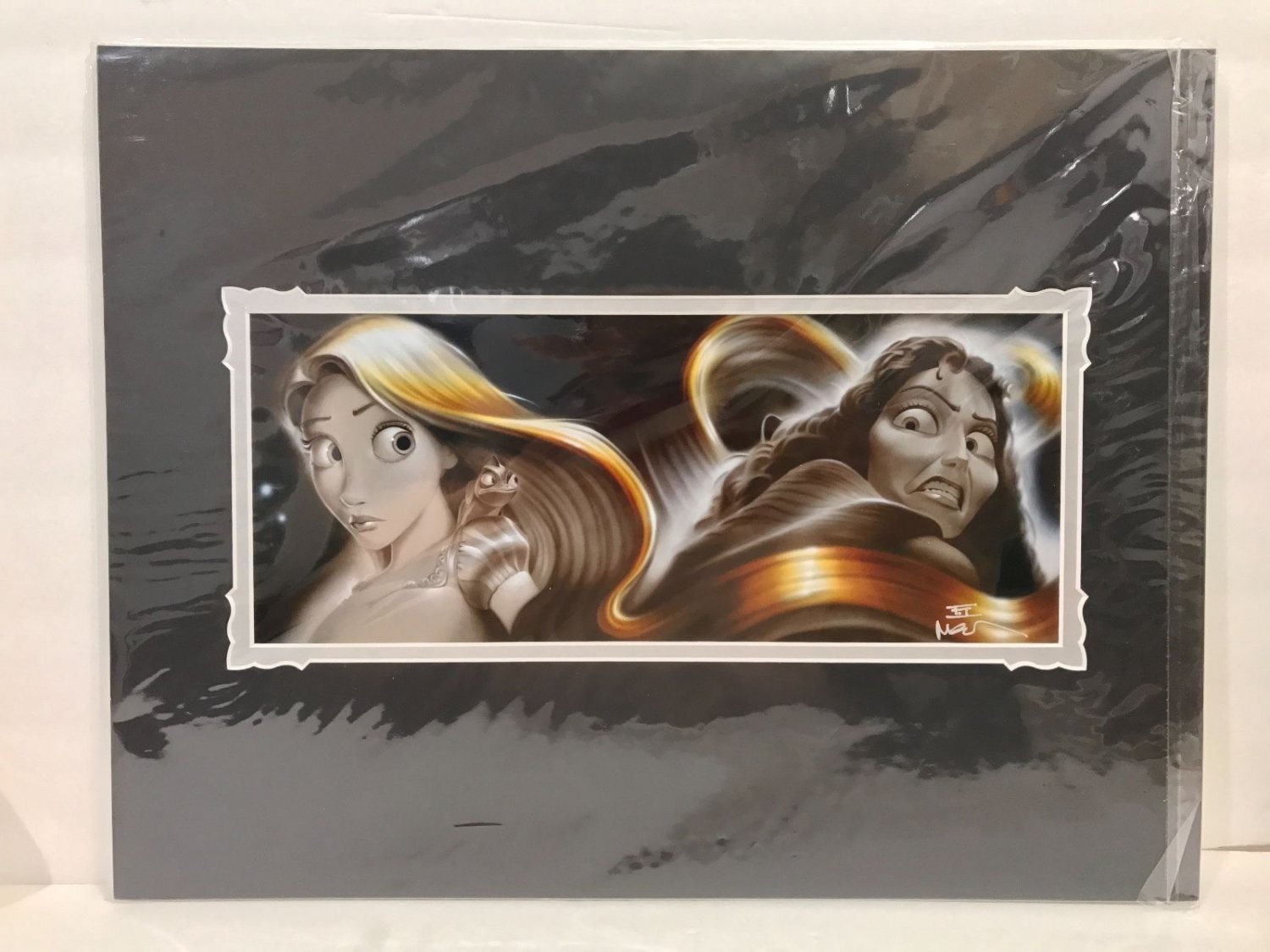 Disney Parks Tangled Rapunzel Deluxe Print Signed by Noah New