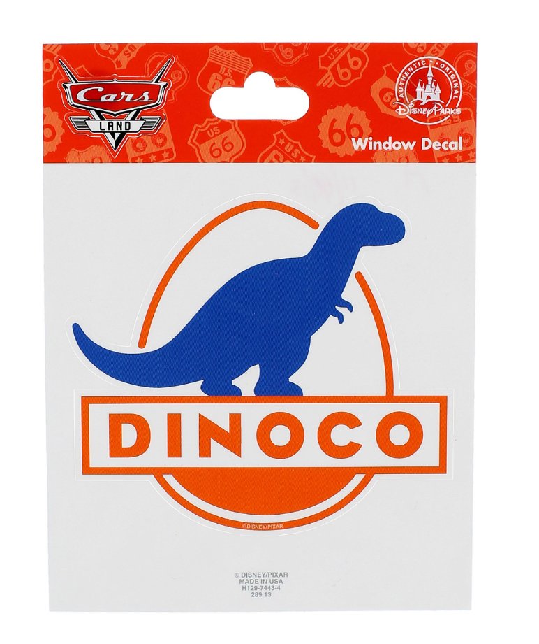 DISNEY PARKS DISNEY PIXAR CARS STICKER DECAL DINOCO NEW SEALED