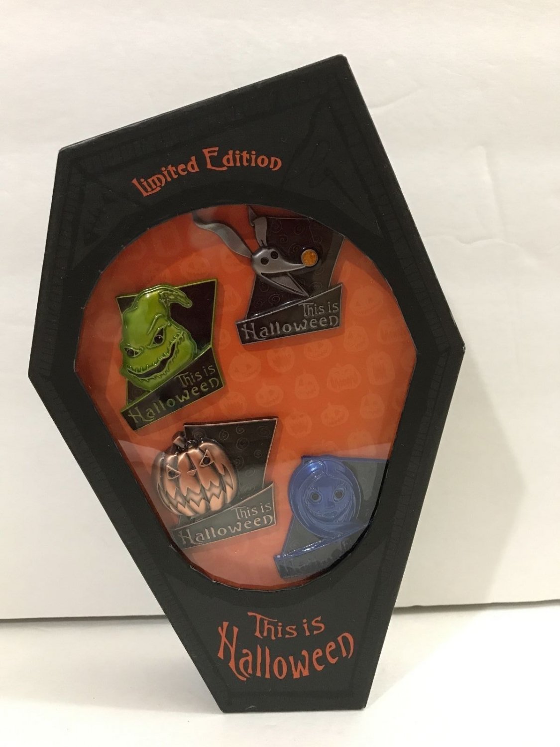 Disney Parks Nightmare Before Christmas This is Halloween Set of 4 Pins New