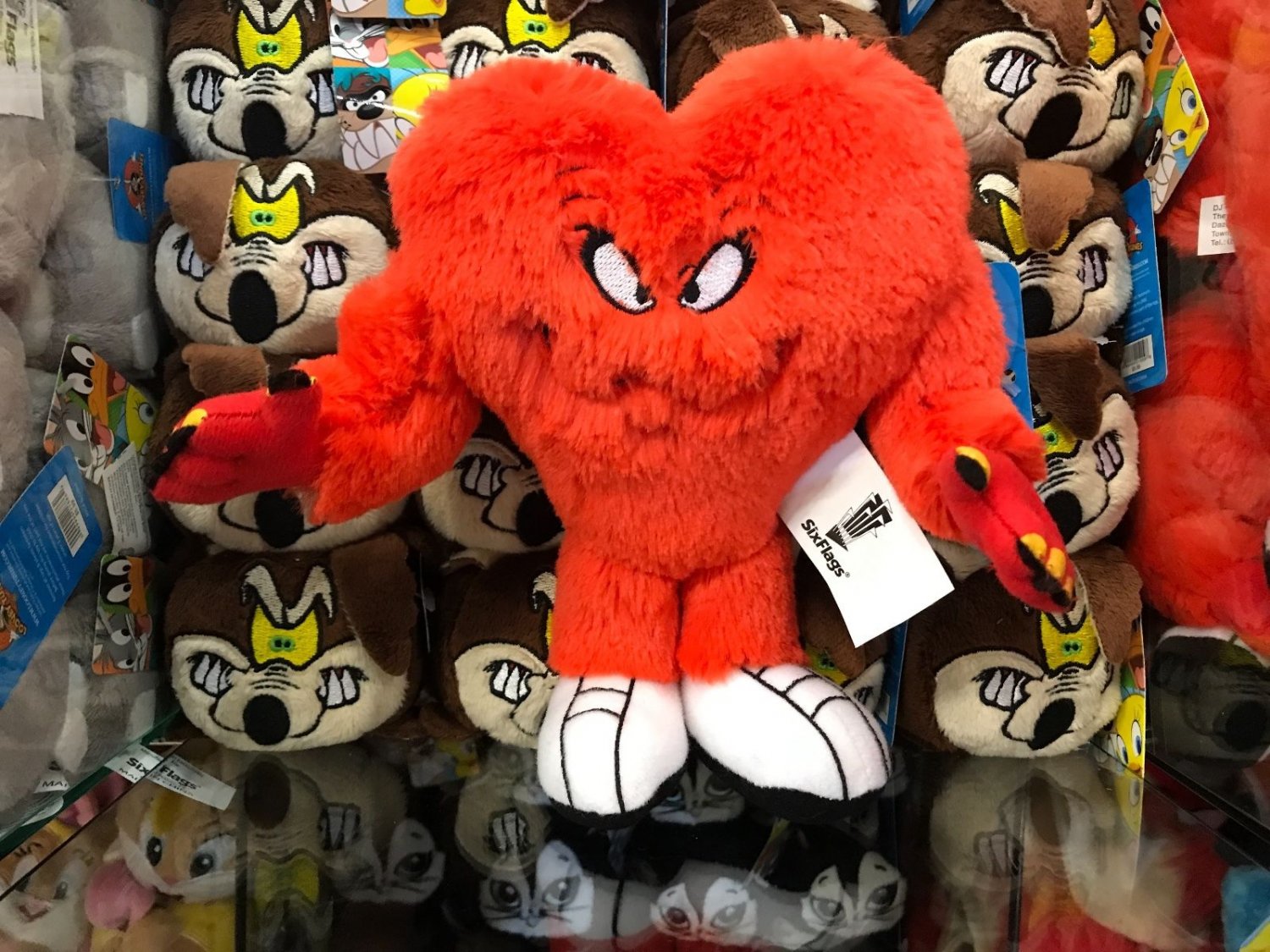 Six Flags Magic Mountain Looney Tunes Gossamer 8" Plush New