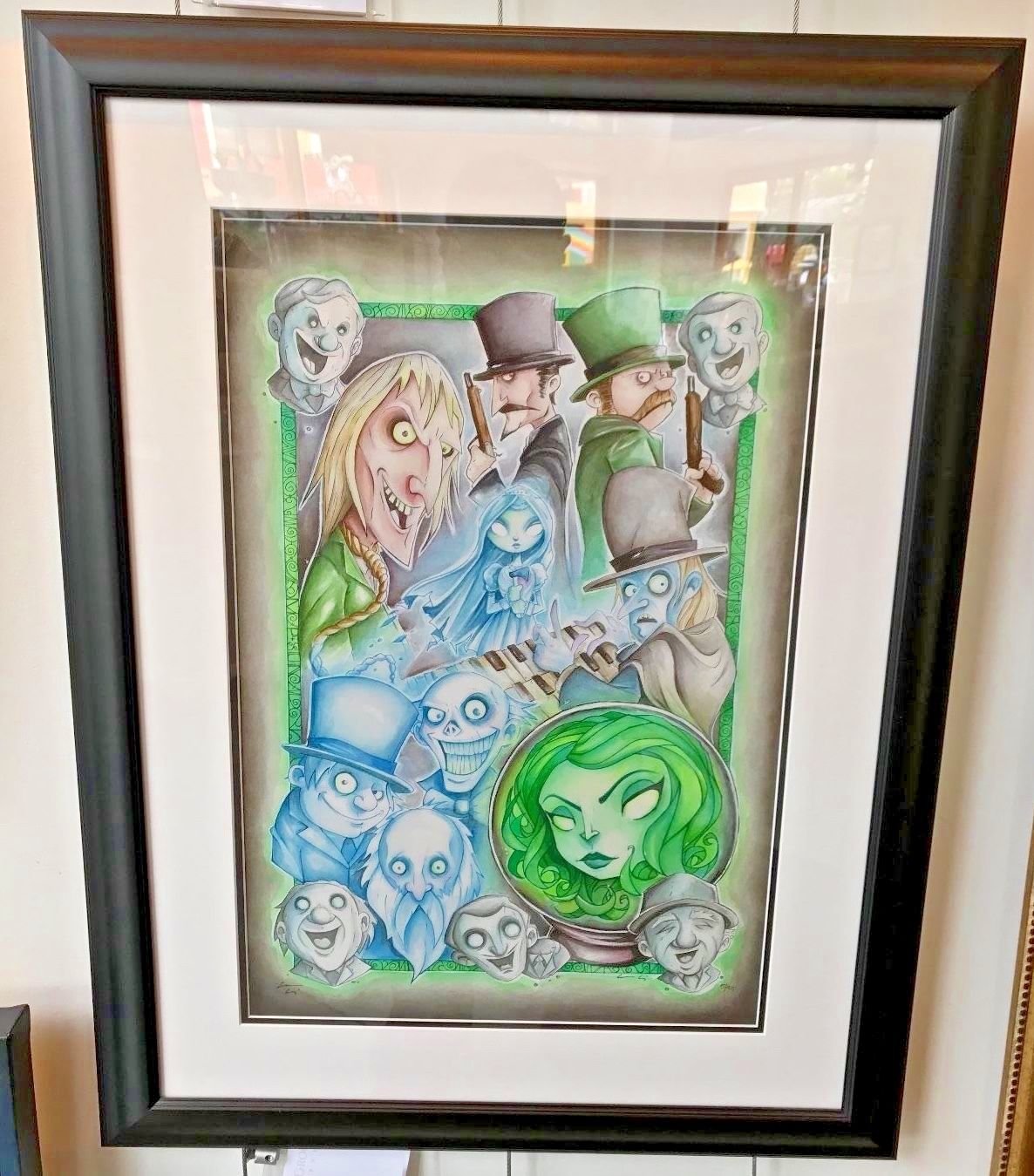 Disney WonderGround Haunted Mansion Foolish Mortals LE Giclee Chris Uminga New