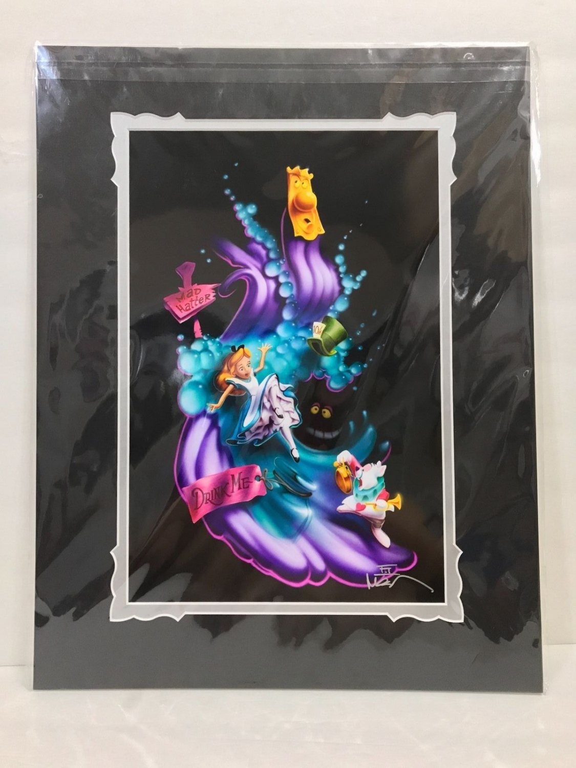 Disney WonderGround Alice in Wonderland Falling Into Wonder Deluxe Print by Noah