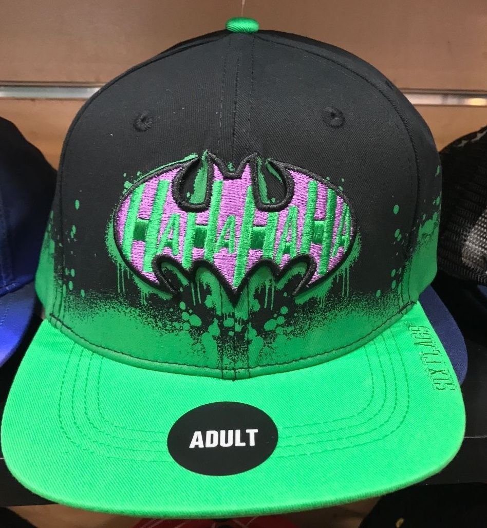 Six Flags Magic Mountain Dc Comics Batman Hahahaha Adjustable Baseball Hat New