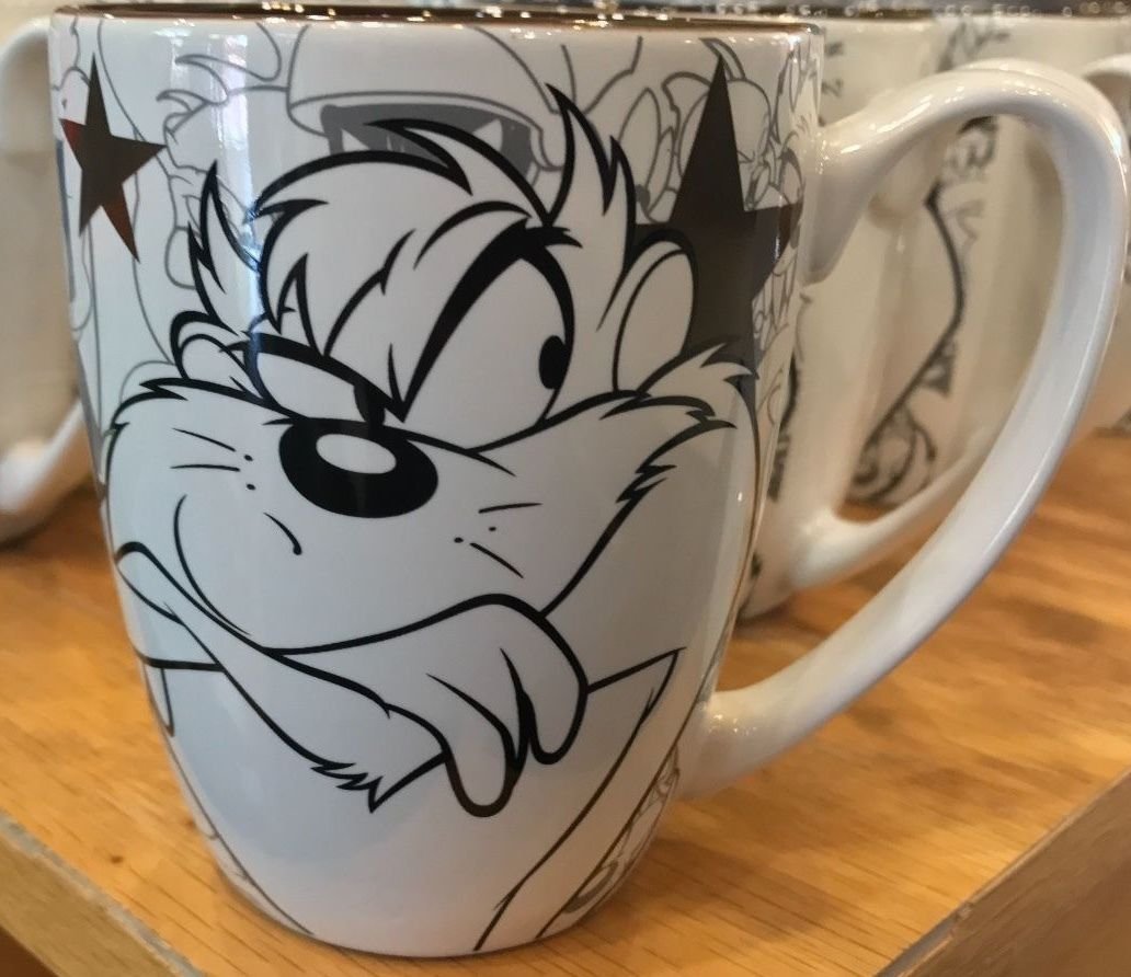 Six Flags Magic Mountain Looney Tunes Superstar Tasmanian Devil Ceramic Mug New