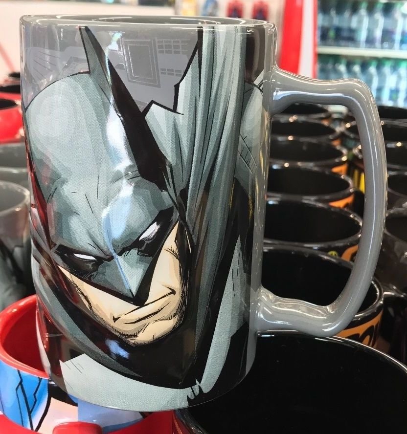 Six Flags Magic Mountain Dc Comics Batman N52 Graphic Ceramic Mug New