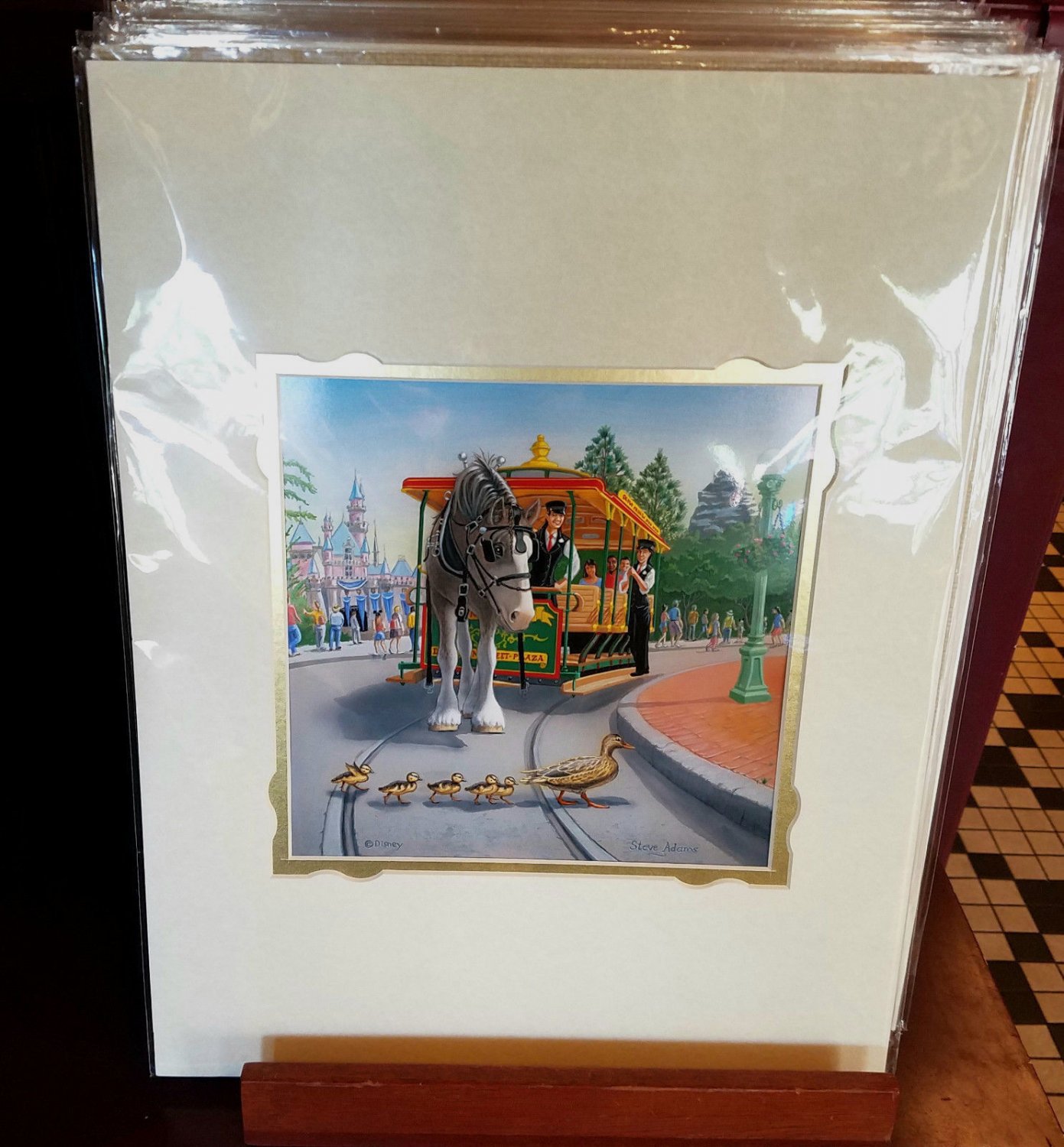 Disney Parks Main Street Traffic Stop Deluxe Print By Steve Adams New