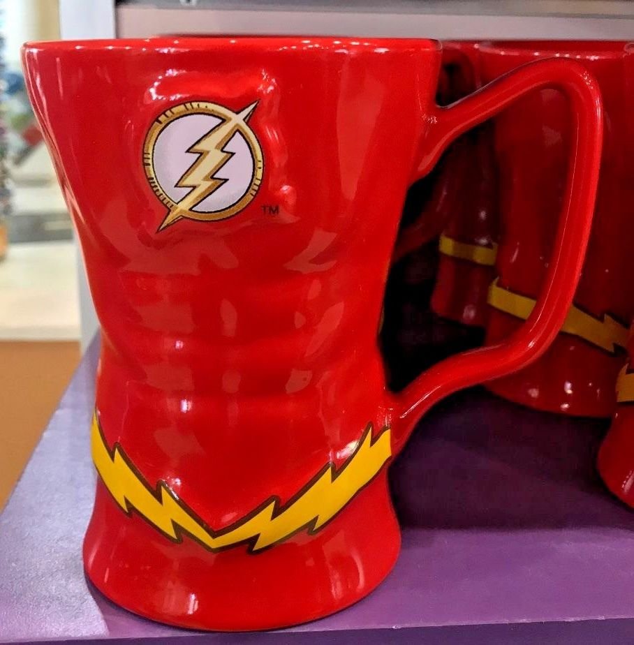Six Flags Magic Mountain Dc Comics The Flash Uniform Ceramic Mug New
