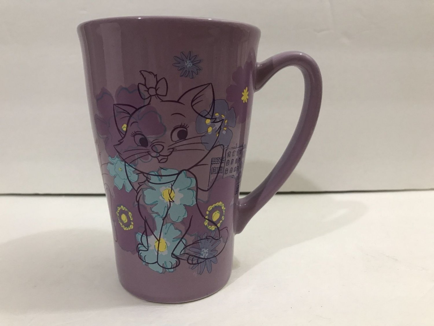 Disney Store Marie Cat The Aristocats 16oz. Tall Purple Ceramic Mug New
