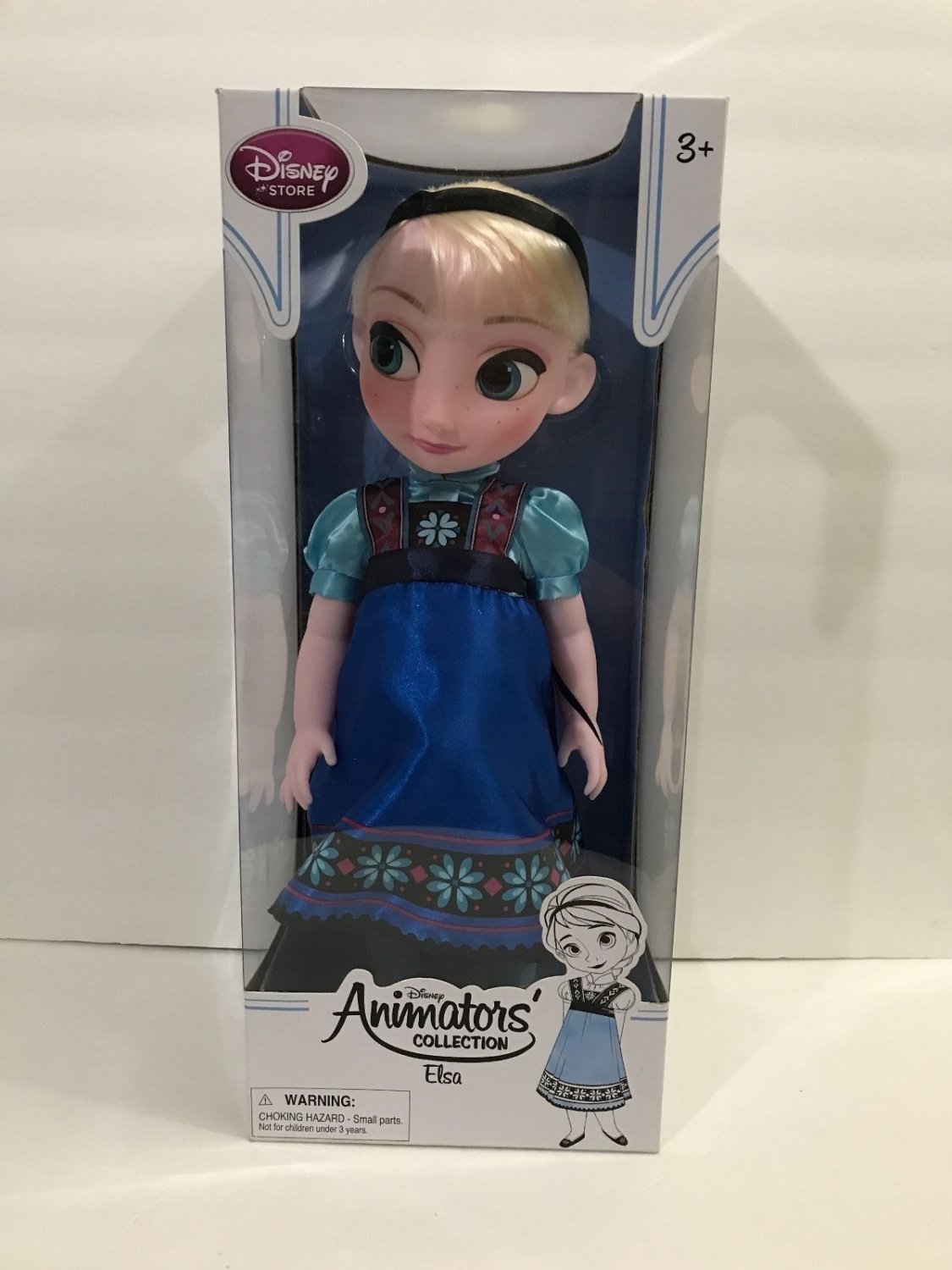 Disney Store Disney Animators Collection Frozen 16" Toddler Elsa Doll New