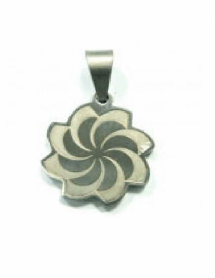 Free shipping--Stainless Steel Wind Wheel Design Pendant