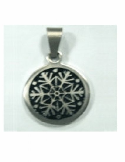 Free shipping--Stainless Steel Snowflake Design Pendant