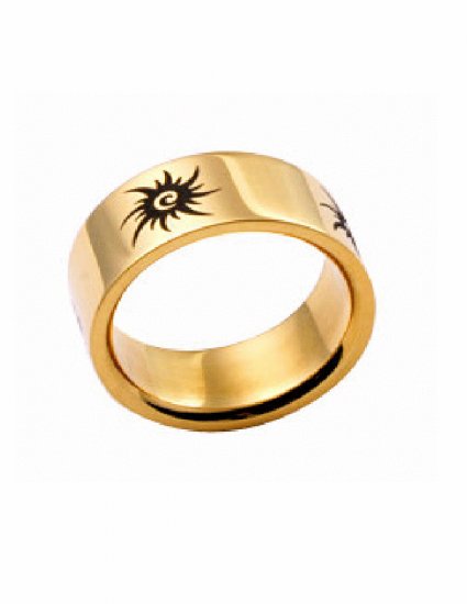 Free shipping--Gold Filled Stainless Steel Wedding Ring